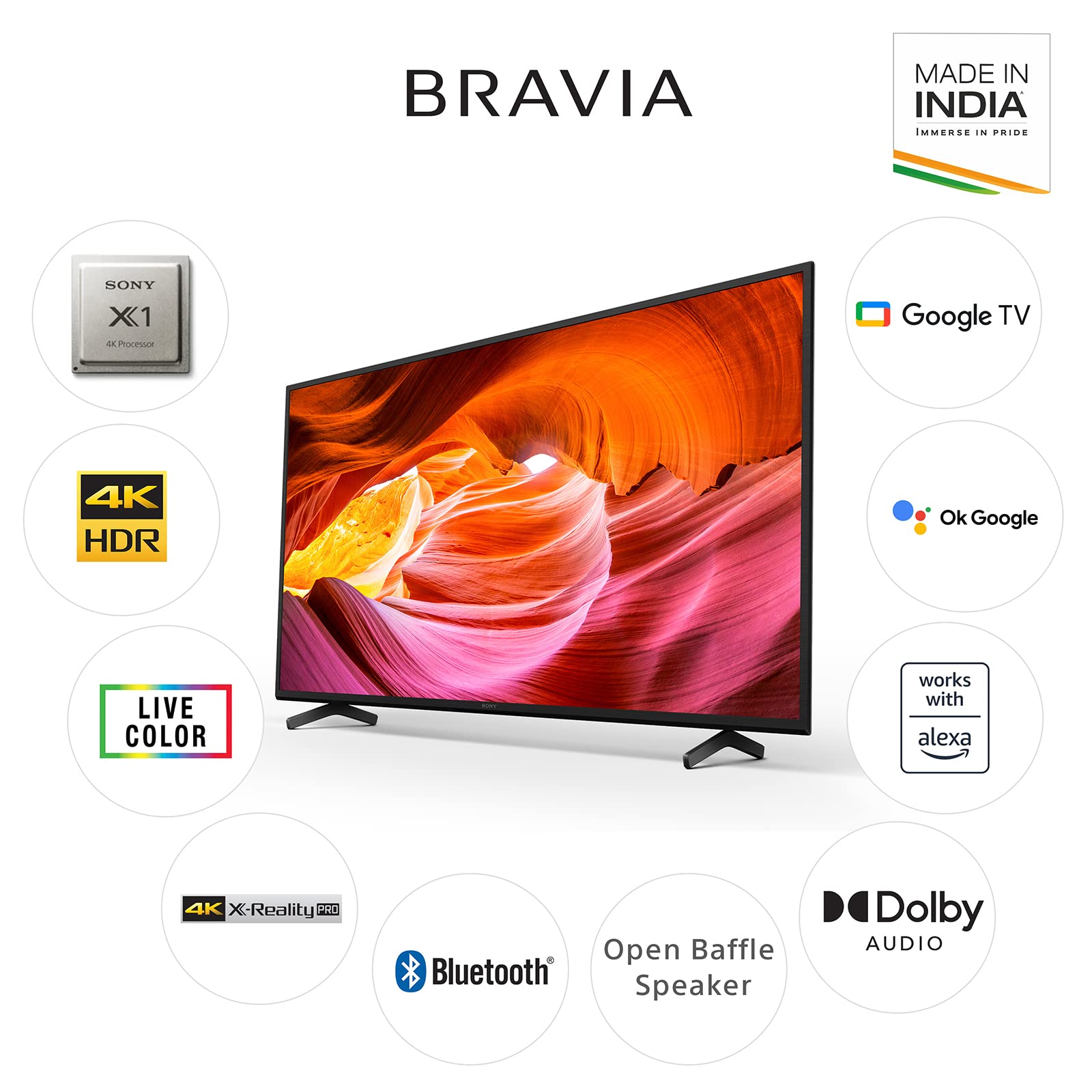 Sony Bravia 126 cm (50 inches) 4K Ultra HD Smart LED Google TV KD